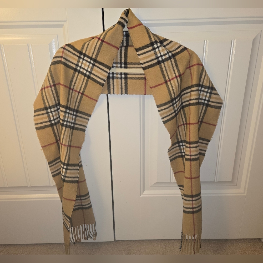 Preston & York Tan Plaid Scarf
